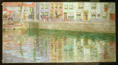 A través del canal, 1900 de Emile Claus
