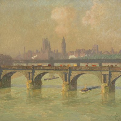 Puente de Waterloo y Puente de Hungerford de Emile Claus