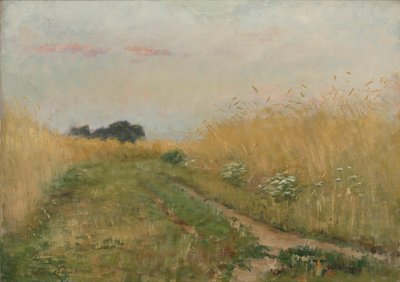 Paisaje de verano - Campo de trigo de Emile Claus