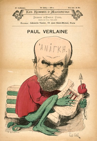 Paul Verlaine como Decadencia de Emile Cohl