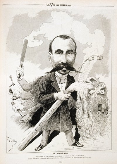 Pierre-Alexander Darracq, fabricante de automóviles francés, 1901 de Emile Cohl