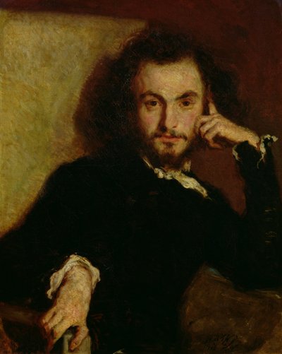 Retrato de Charles Baudelaire (1821-67) de Emile Deroy