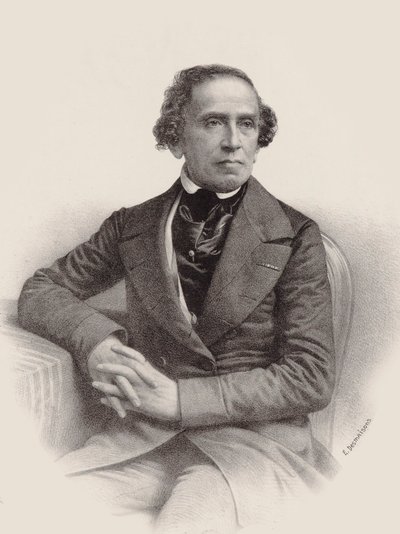 Retrato del compositor Giacomo Meyerbeer 1791-1864, 1857 de Emile Desmaisons