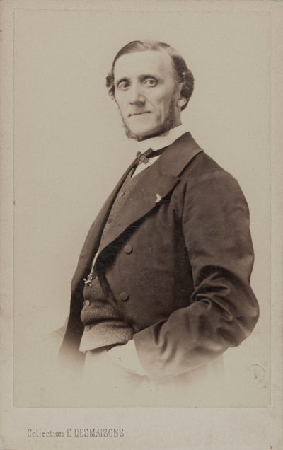 Retrato del pianista y compositor Jean-Henri Ravina 1818-1906 de Emile Desmaisons