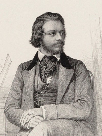 Retrato del pianista y compositor Theodor Leschetizky 1830-1915, ca 1860 de Emile Desmaisons