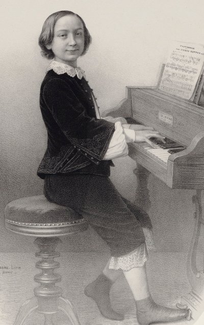 Retrato del violinista y compositor Henri Ketten 1848-1883 de Emile Desmaisons