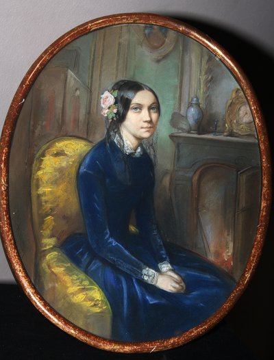 Retrato de Idalia Poletika, 1848 de Emile Francois Dessain