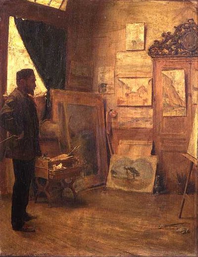 En el estudio de Emile Friant