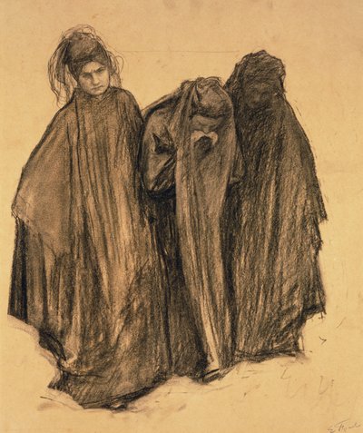 Estudio para La Dolor, 1899 de Emile Friant