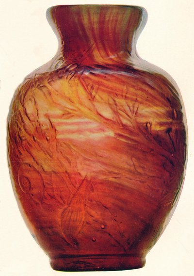 Jarrón de vidrio por E. Galle, c1846-1903, 1903 de Emile Galle