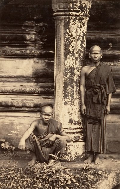 Bonzos de la Gran Pagoda, 1866 de Emile Gsell