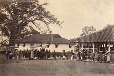 Cortejo de una boda, Cochinchina, 1866 de Emile Gsell