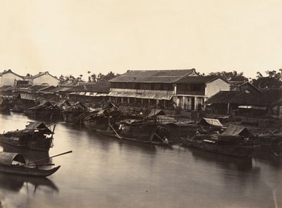 Vista de la Ciudad China Cholen Hoja No. 3, Saigón, Cochinchina, 1866 de Emile Gsell