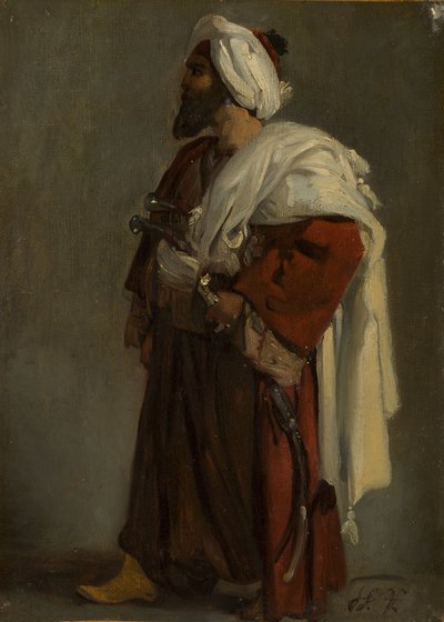 Guerrero árabe, ca. 1817-22 de Emile Jean Horace Vernet