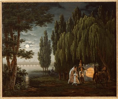 En la tumba del coronel Monginot de Emile Jean Horace Vernet