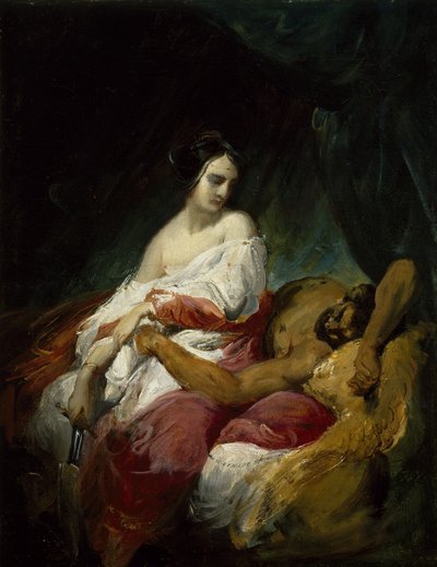 Judith y Holofernes, c.1830 (óleo sobre lienzo) de Emile Jean Horace Vernet