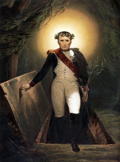 Napoleón dejando su tumba de Emile Jean Horace Vernet