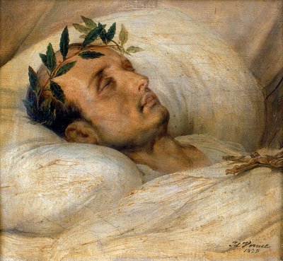 Napoleón en su lecho de muerte, mayo de 1821 de Emile Jean Horace Vernet