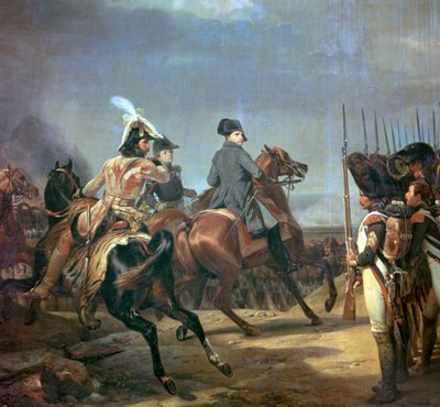 Napoleón en la batalla de Jena de Emile Jean Horace Vernet