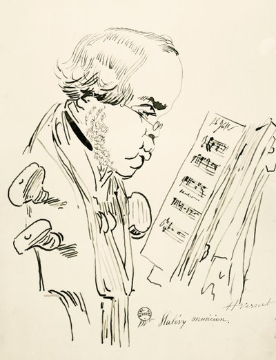 Retrato de Jacques Fromental Elie Levy, conocido como Halévy de Emile Jean Horace Vernet