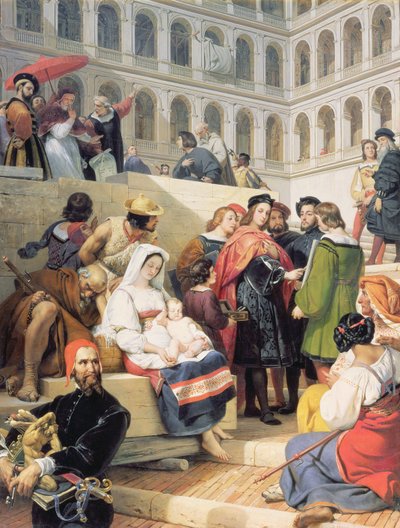 Rafael en el Vaticano de Emile Jean Horace Vernet