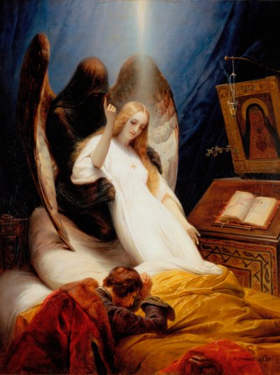 El ángel de la muerte de Emile Jean Horace Vernet