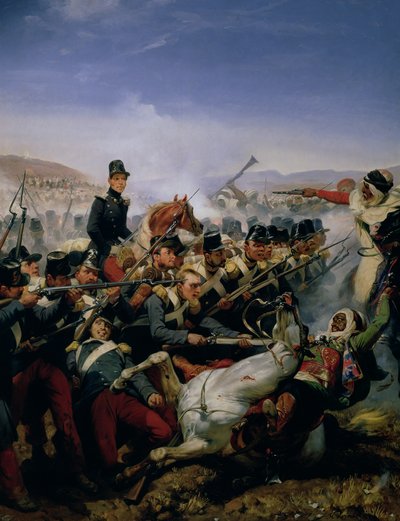 La batalla de Somah, 1839 de Emile Jean Horace Vernet