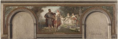 Boceto para el Salón en Hemiciclo del distrito XVI: La familia de Emile Levy