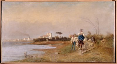 Campesinos de Martigues en ruta para el paseo de Emile Loubon