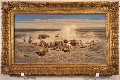 El regreso del rebaño por Emile Loubon (1809 - 1863) de Emile Loubon