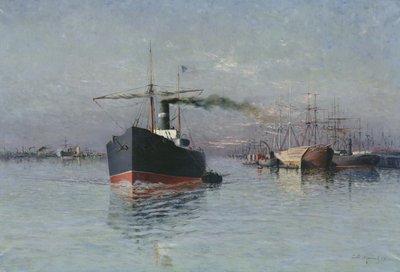El Gran Muelle de Dunkerque, 1890 de Emile Maillard