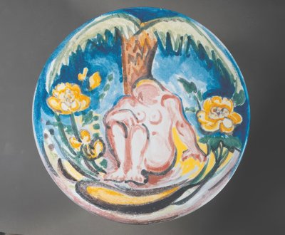 Diseño fauvista de desnudo femenino bajo una palmera de Emile Othon Friesz