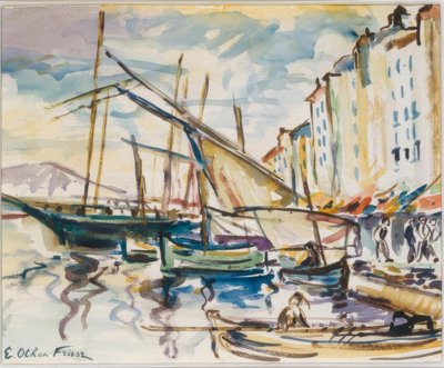 Puerto de Toulon de Emile Othon Friesz