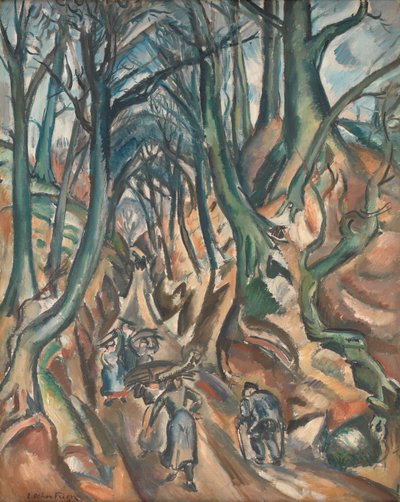 El camino hundido en invierno de Emile Othon Friesz