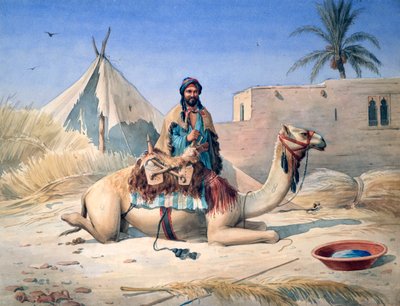 Beduino y camello de Emile Prisse d