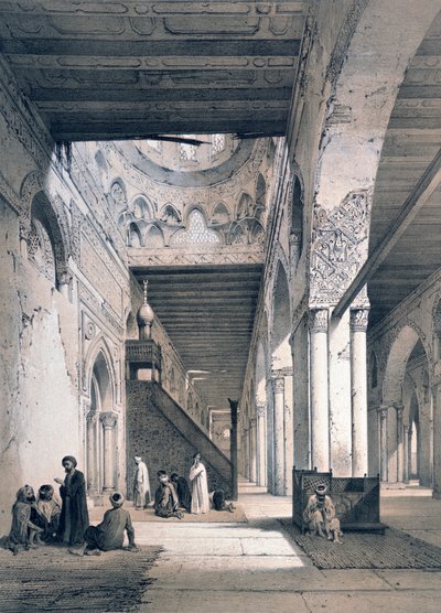 Mezquita de Ahmed Ibn Touloun, siglo XIX de Emile Prisse d