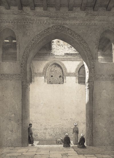 Mezquita de Ahmed-Ibn-Toulon, grabado por Philippe Benoist, 1877 de Emile Prisse dAvennes