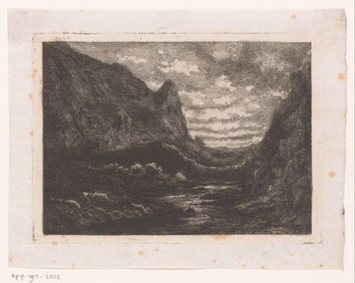 Lago de la Montaña de Emile Puttaert (attributed to)