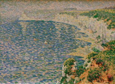 Vista de los acantilados en Étretat de Emile Schuffenecker
