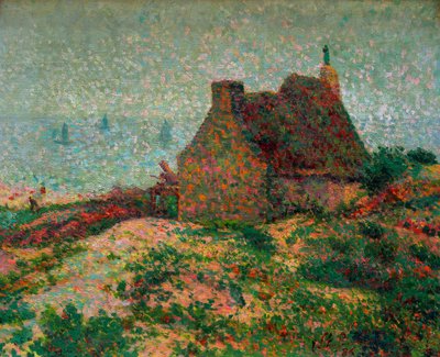 Casa bretona dominando el mar de Emile Schuffenecker