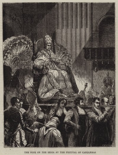 El Papa en la Sedia en el Festival de la Candelaria de Emile Theodore Therond