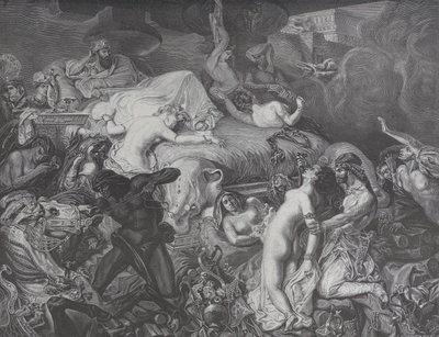 Sardanápalo, de Le Monde Illustré, 16 de mayo de 1874 de Emile Thomas