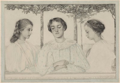 Un triple retrato de Hermine, Emilia y Helena de Emilie Mediz Pelikan