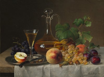 Naturaleza muerta con frutas de Emilie Preyer