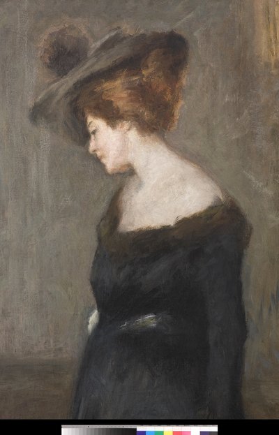 Retrato de una dama, 1903 (detalle) de Emilio Gola