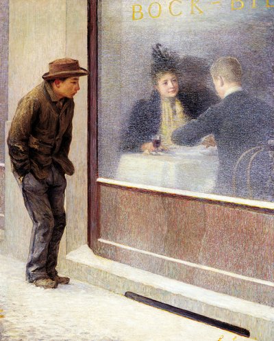Reflexiones de un hombre hambriento o contrastes sociales de Emilio Longoni