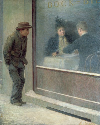 Reflexiones de un hombre hambriento o Contrastes sociales, 1894 de Emilio Longoni