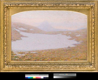 Primavera en alta montaña (Montañas en primavera) Pintura de Emilio Longoni (1859-1932) 1912 Colección particular de Emilio Longoni
