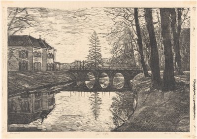 Antiguo Tribunal de Bergen de Emilius Wilhelmus Dehé (signed by artist)