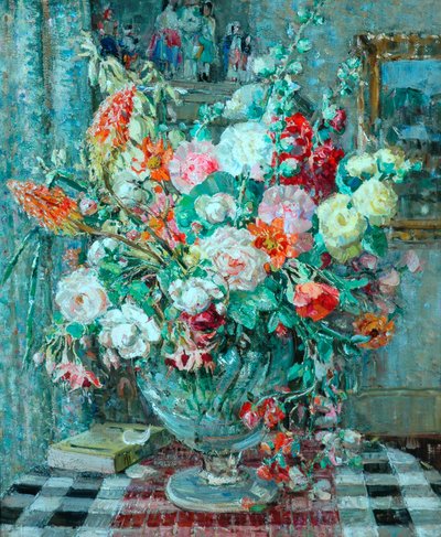 Flores en un jarrón, c.1931 (óleo sobre tabla) de Emily Beatrice Bland